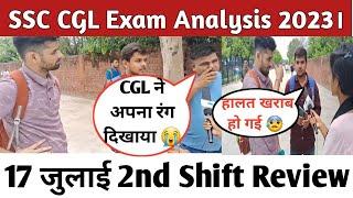 SSC CGL Exam Analysis 2023  17 July 2nd Shift  SSC CGL Exam Today Analysis