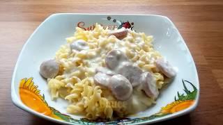 Easy & Simple Way Of Cooking Cheesy Garlic Sauce Pasta Spirals