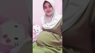 hijab live tante nisa bumil cantik gunung gede  hijab style mempesona