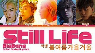 BIGBANG 빅뱅 Still Life 봄여름가을겨울 Lyrics Color Coded Lyrics EngRomHan