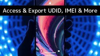 How to Access and Export iPhone UDID IMEI Serial and More