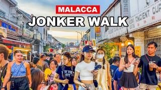 Jonker Walk Melaka Malacca  Malaysia Night Market Tour  Malaysia Street Food 