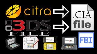 How to Convert .3DS games to .CIA Format with gm9 to install with FBI on the 2DS 3DS Systems