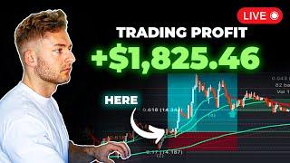 Live Trading Crypto - How I Profit $1825 In ONE Day 10x Strategy