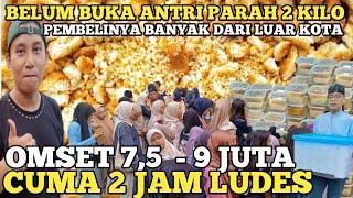 BELUM BUKA SUDAH ANTRI PARAH 2 KILO OMSET 75 - 9 JUTA JUALAN LUDES 500 PORSI  IDE USAHA ANAK MUDA