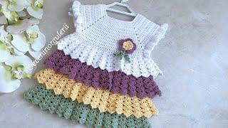 Crochet Baby DressPrincess DressColor Layered Dress 1 Year Old