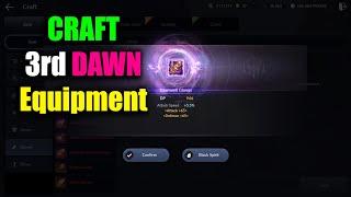 Black Desert Mobile Craft 3rd Dawn Equipment