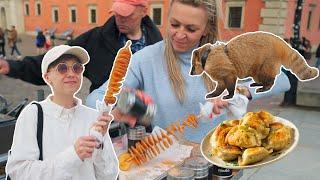 德国姐姐闯华沙，街头奇怪动物，旋风薯片和波兰大饺子！