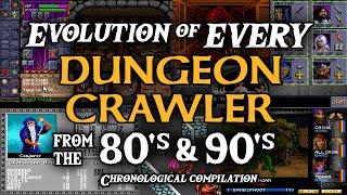 Dungeon Crawler evolution - EVERY 80s and 90s grid-based pseudo-3D RPG - compilation comparison