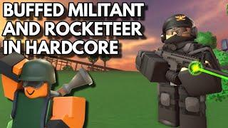 BUFFED MILITANT AND ROCKETEER IN HARDCORE MODE  ROBLOX Tower Defense Simulator