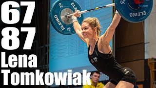 Lena Tomkowiak 54.1kg 67kg Snatch 87kg Clean and Jerk - 2019 German Champion