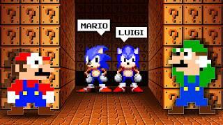 Mario HIDE And SEEK Challenge. But Sonic Can CLONE Himself...