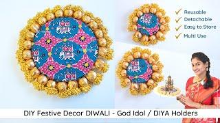 DIY Beautiful Home Decor  DIWALI DIYA holders  DIWALI decoration idea HAPPY DIWALI