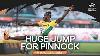 s Pinnock flies out to huge world lead  World Athletics Championships Budapest 23