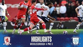 Highlights Middlesbrough 4 PNE 0