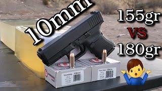 10mm Glock 29 Underwood Ammo Test 155gr VS 180gr in Ballistics Gel