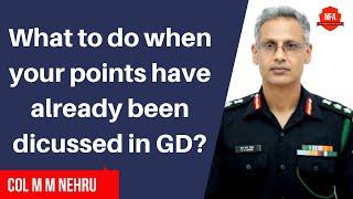 SSB Doubt Clearance   Group Discussion  Col Nehru  NFA  Episode 1