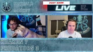 ECH Post Game Live - Kraken vs Predators