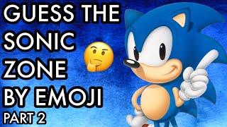 GUESS the SONIC ZONE by EMOJI  Part 2  SONIC the Hedgehog QUIZ