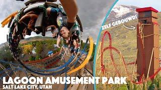 Dit pretpark bouwt zijn eigen achtbanen - Lagoon Amusement Park review in Salt Lake City Utah