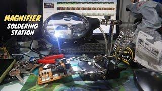 Magnifier Soldering Station  Assembling  Unboxing Filipino