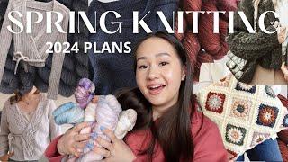 my 2024 spring knitting plans  what Ill be knitting and making this season