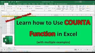 How to Use COUNTA Function in Excel  Excel Functions
