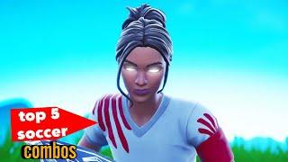 TOP 5 SWEATIEST Soccer Skin poised playmaker Combos In Fortnite With Gameplay