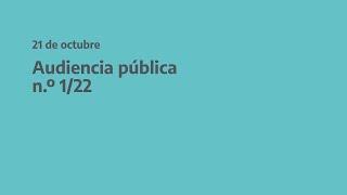 Audiencia Pública 012022