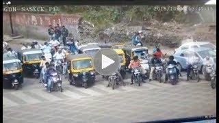 CCTV Footage  Pune Hoarding Collapse CCTV Footage