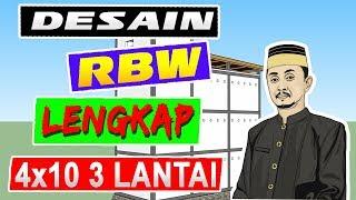 Desain rumah walet RBW 4x10 3 Lantai Lengkap penataan ruangan