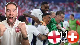 ENGLAND ARE IN THE SEMI FINAL GET IN THERE  England 1-1 Switzerland 5-3 Pens
