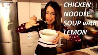 Chicken Noodle Soup with Lemon