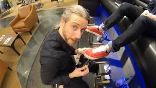 RED SUEDE SHOES  OG SHOE SHINE JASON DORNSTAR