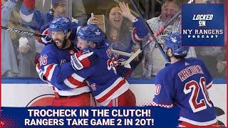 Rangers rally for EPIC Game 2 double overtime win over Canes Trocheck Igor come up clutch