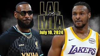 Los Angeles Lakers vs Miami Heat Full Game Highlights - 2024 Summer League  July 10 2024