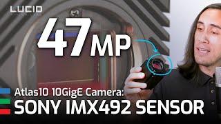 Atlas10 10GigE Machine Vision Camera - Sony 47MP IMX492 Rolling Shutter Sensor Overview