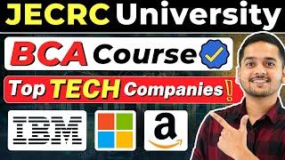 JECRC University BCA Course 2024 Top Tech Companies Collaborations #bca #jecrcuniversity #viral