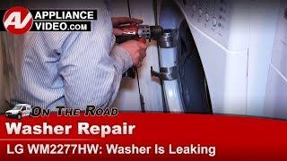 LG Washer Repair - Leaking Door Not Properly Closing - Door Hinge