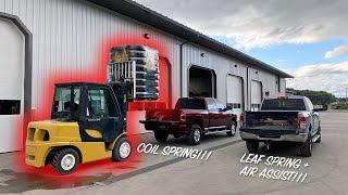 HD Truck Comparison Coil Spring vs. Leaf Spring + Air Assist