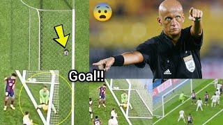 Goal confirmed  Barcelona ball crossed the line Vs Real Madrid FIFA referee president petition