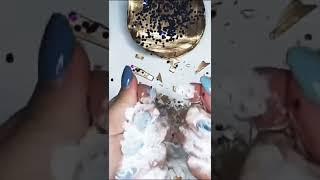 ASMR soap cubes Clay cracking Crushing soap boxes with starch Help you sleep