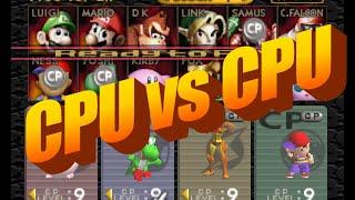 Super Smash Bros. - CPU vs CPU Over 2 hours