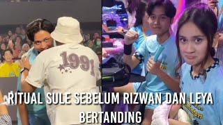 Suport Kang Sule pada rizwan dan leya saat pertandingan badminton