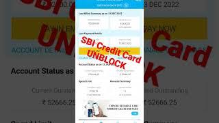 how to unblock sbi credit card  Sbi card unblock #techcontact #shortvideo #shorts #sbi