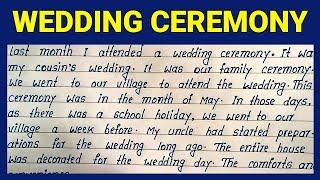 Best English Essay on Wedding Ceremony  Write Simple English Essay on Wedding Ceremony