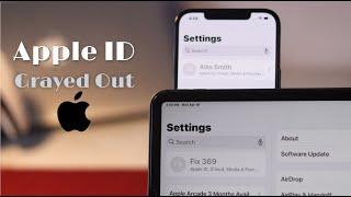 Apple ID Setting Greyed Out on iPhone or iPad? Easy Fix