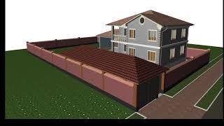 Two-story house project. Проект двухэтажного дома proyekt dvukhetazhnogo doma.