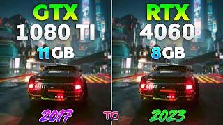 RTX 4060 vs GTX 1080 Ti - Test in 8 Games  1440p