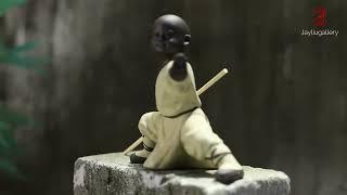 Chinese Kung Fu Shaolin Kung Fu Chinese Martial Arts Dolls Handmade Ceramic Art